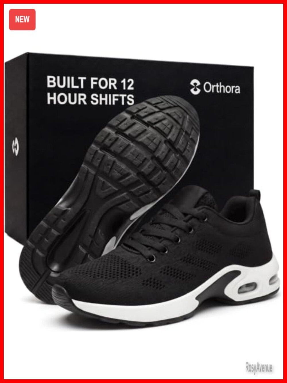 Orthopedic Wide Toe Walking Sneakers Arch Support Memory Foam